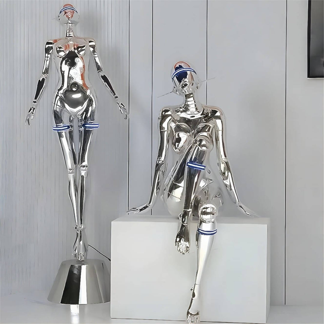 Lenvor Goddess Floor Lamp – Resin Sculpture Art Deco Light