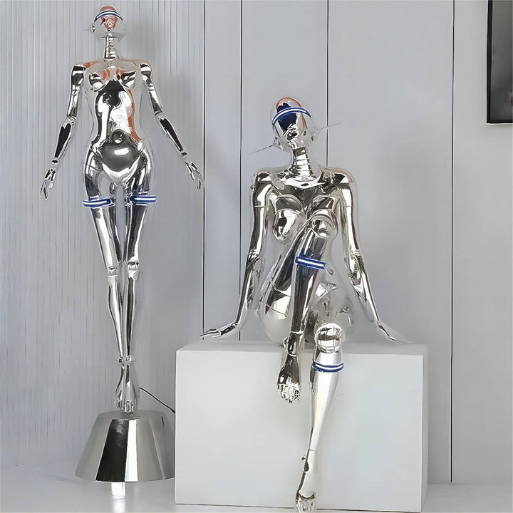 Lenvor Goddess Floor Lamp – Resin Sculpture Art Deco Light