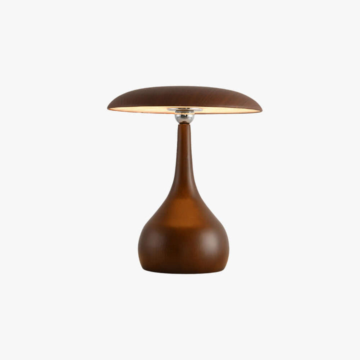 Leran Table Lamp – American Retro Solid Wood Mushroom Lamp