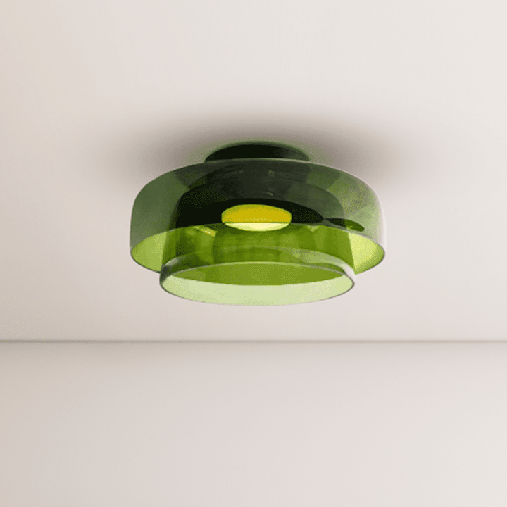 Levels Ceiling Light – Sculptural Amber Glass Light Fixture | Vinlighting | Vinlighting