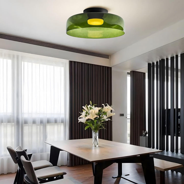 Levels Ceiling Light – Sculptural Amber Glass Light Fixture | Vinlighting | Vinlighting