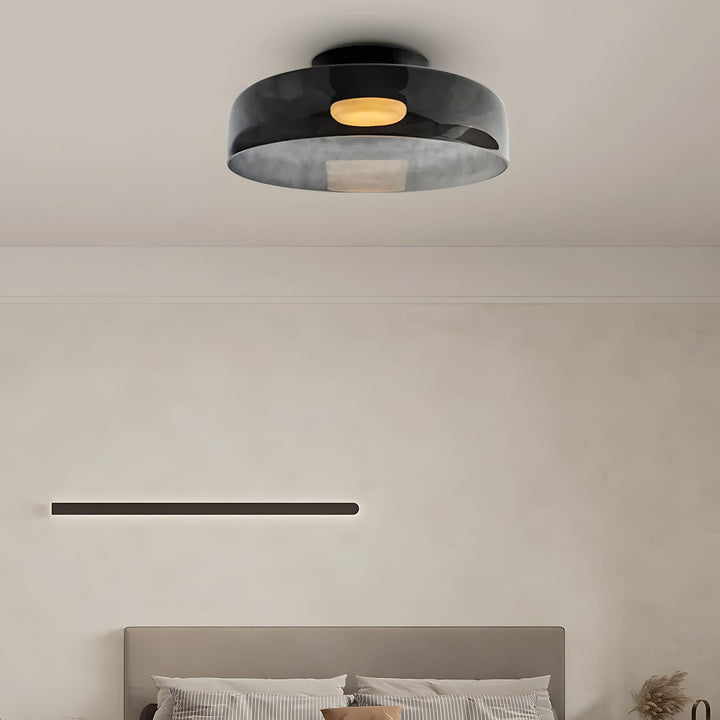 Levels Ceiling Light – Sculptural Amber Glass Light Fixture | Vinlighting | Vinlighting
