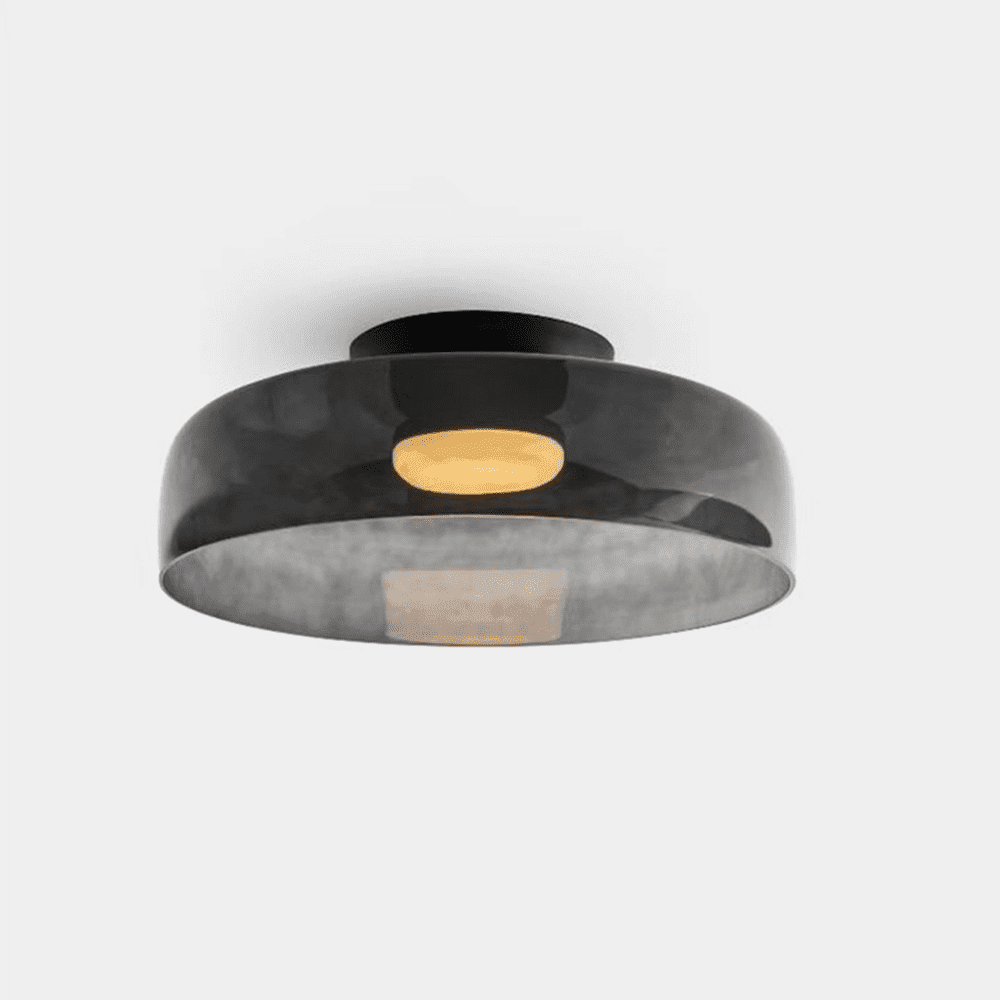 Levels Ceiling Light – Sculptural Amber Glass Light Fixture | Vinlighting | Vinlighting