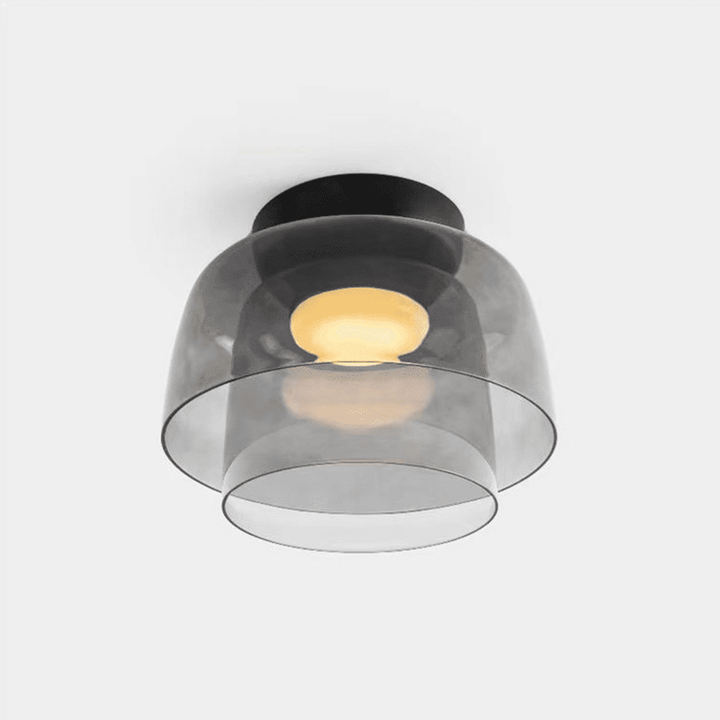 Levels Ceiling Light – Sculptural Amber Glass Light Fixture | Vinlighting | Vinlighting