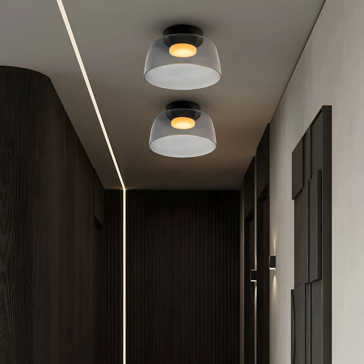 Levels Ceiling Light – Sculptural Amber Glass Light Fixture | Vinlighting | Vinlighting