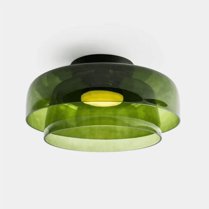 Levels Ceiling Light – Sculptural Amber Glass Light Fixture | Vinlighting | Vinlighting