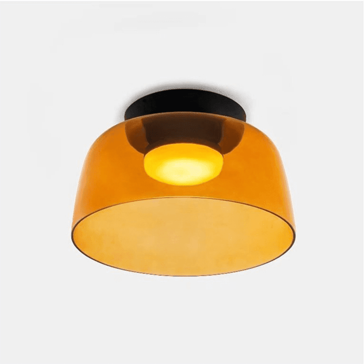 Levels Ceiling Light – Sculptural Amber Glass Light Fixture | Vinlighting | Vinlighting