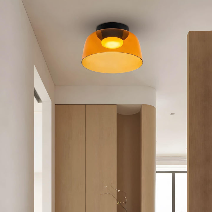 Levels Ceiling Light – Sculptural Amber Glass Light Fixture | Vinlighting | Vinlighting