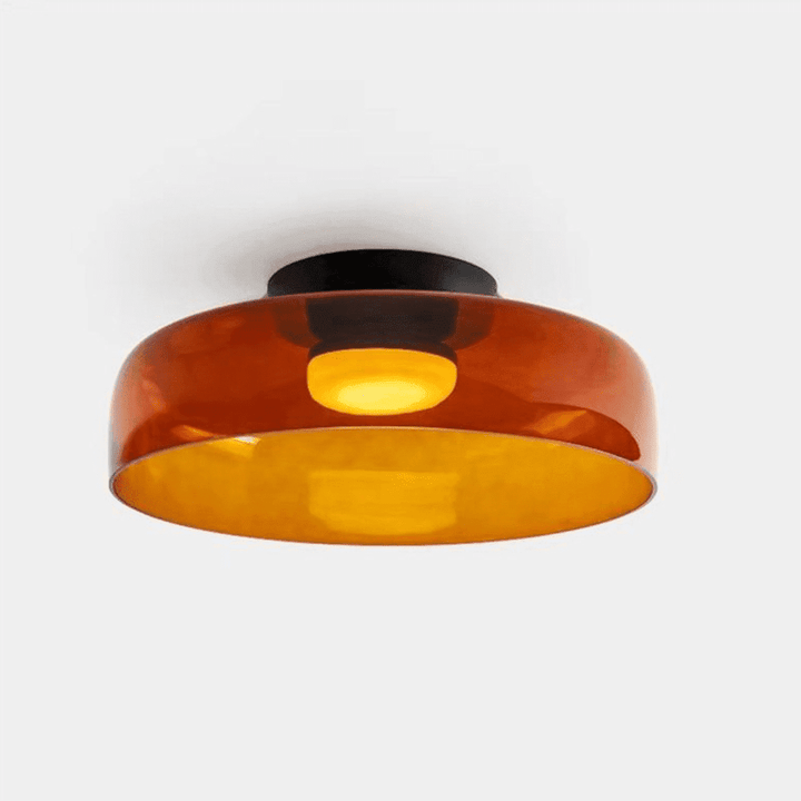 Levels Ceiling Light – Sculptural Amber Glass Light Fixture | Vinlighting | Vinlighting