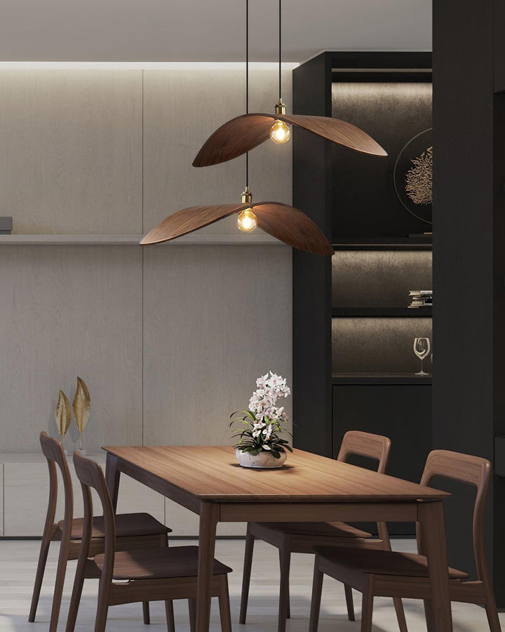 Libelle Pendant Lamp – Modern Wood Light for Living Areas | Vinlighting