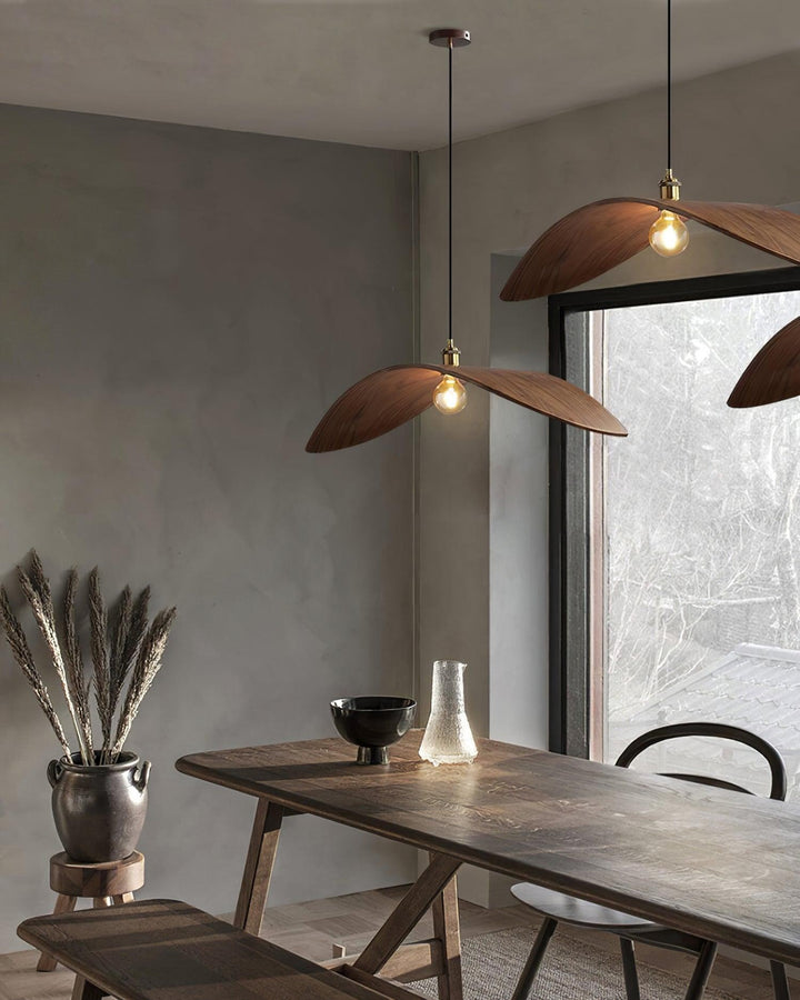 Libelle Pendant Lamp – Modern Wood Light for Living Areas | Vinlighting