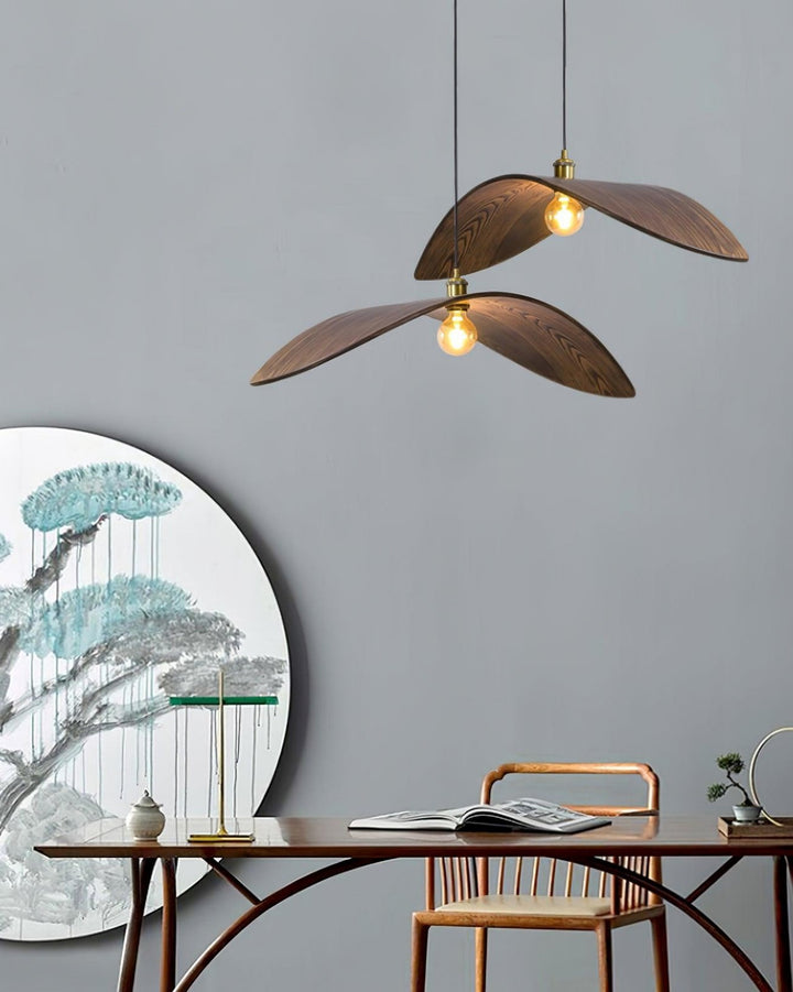 Libelle Pendant Lamp – Modern Wood Light for Living Areas | Vinlighting
