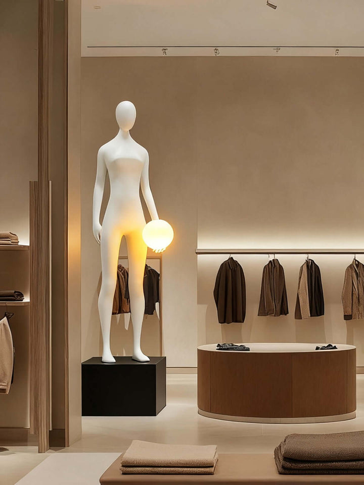 Lidora Sculptural Floor Lamp – Art Deco Sculpture for Living Room