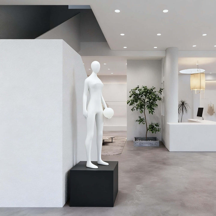 Lidora Sculptural Floor Lamp – Art Deco Sculpture for Living Room