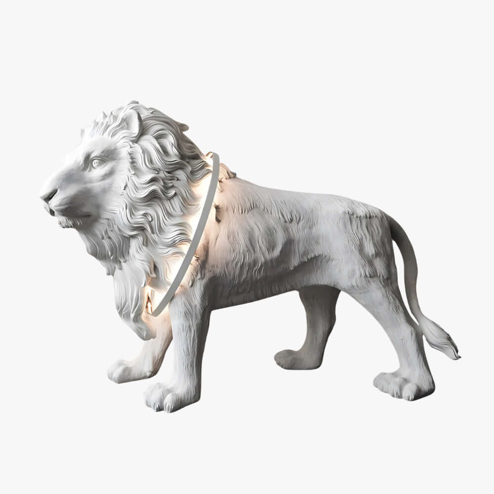 Lion Floor Lamp – Statement Light for Living Room or Entryway