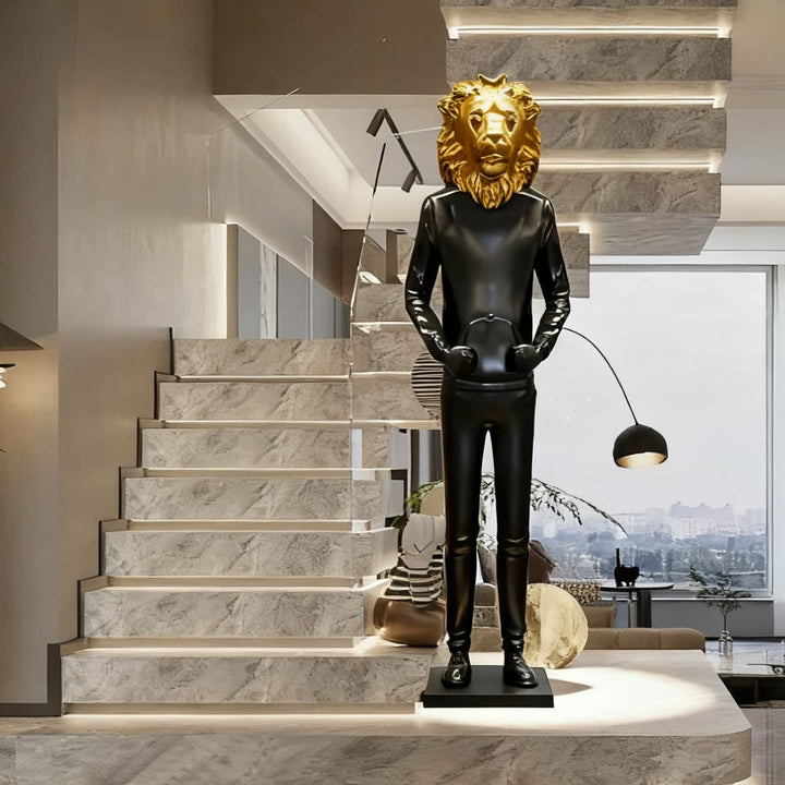 Lion Head Man Sculptural