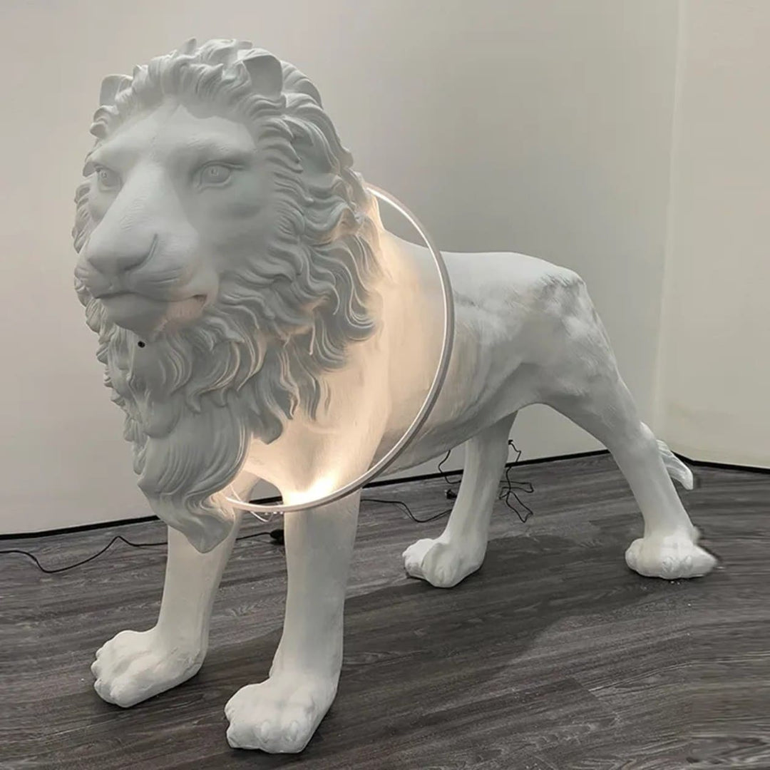 Lion Floor Lamp – Statement Light for Living Room or Entryway