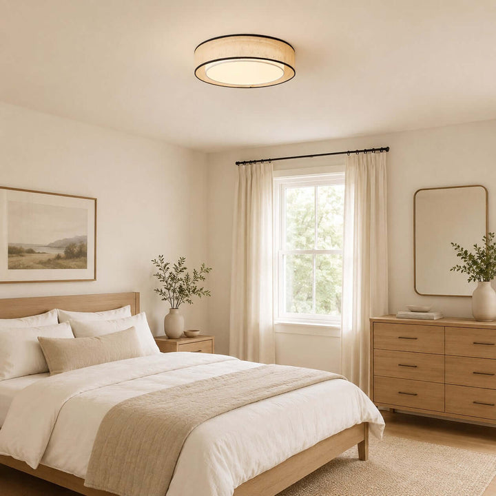 Aris Ceiling Lamp – Handcrafted Minimalist Fabric Ceiling Light | Vinlighting