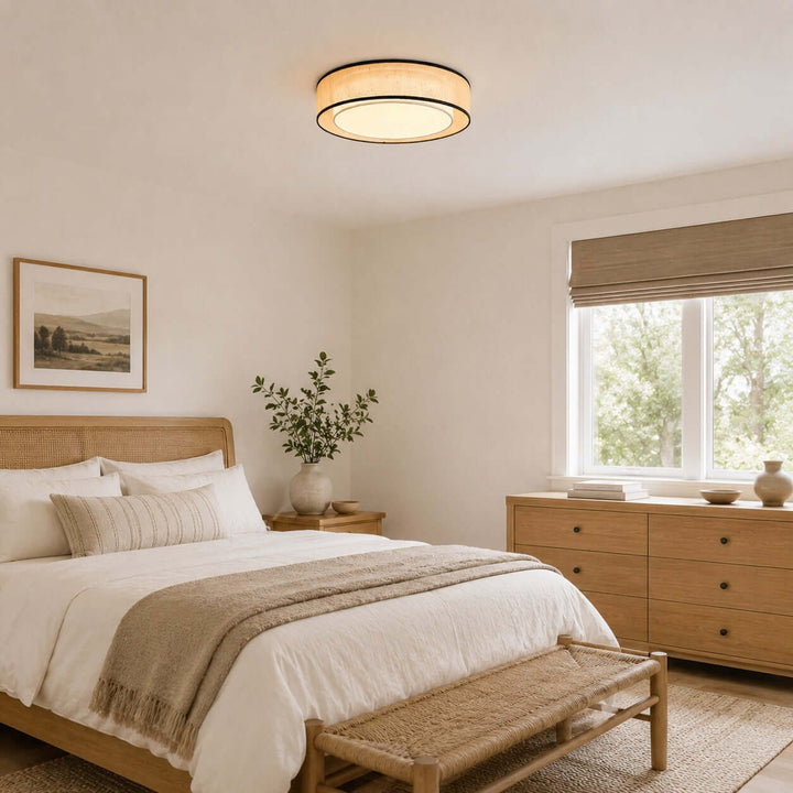 Aris Ceiling Lamp – Handcrafted Minimalist Fabric Ceiling Light | Vinlighting