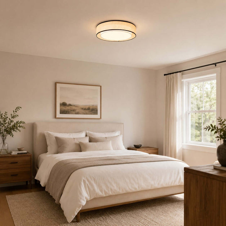 Aris Ceiling Lamp – Handcrafted Minimalist Fabric Ceiling Light | Vinlighting