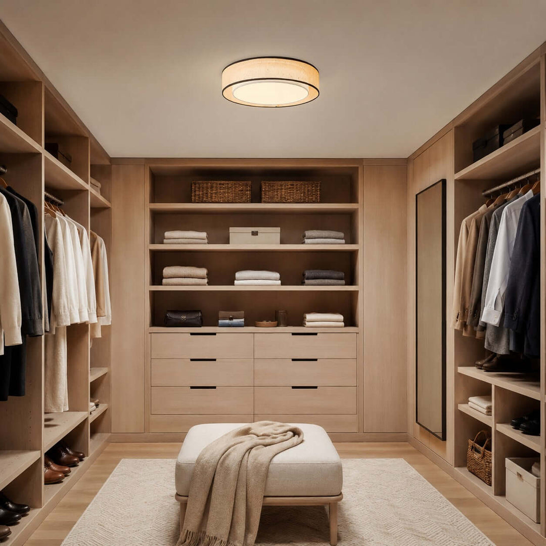 Aris Ceiling Lamp – Handcrafted Minimalist Fabric Ceiling Light | Vinlighting