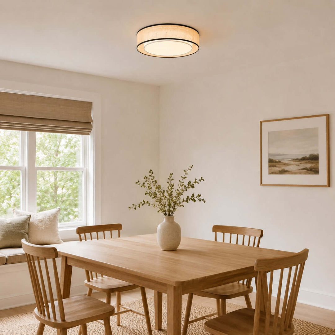 Aris Ceiling Lamp – Handcrafted Minimalist Fabric Ceiling Light | Vinlighting