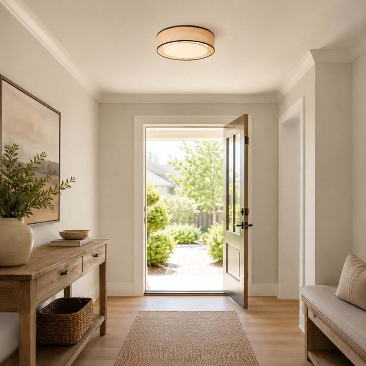 Aris Ceiling Lamp – Handcrafted Minimalist Fabric Ceiling Light | Vinlighting