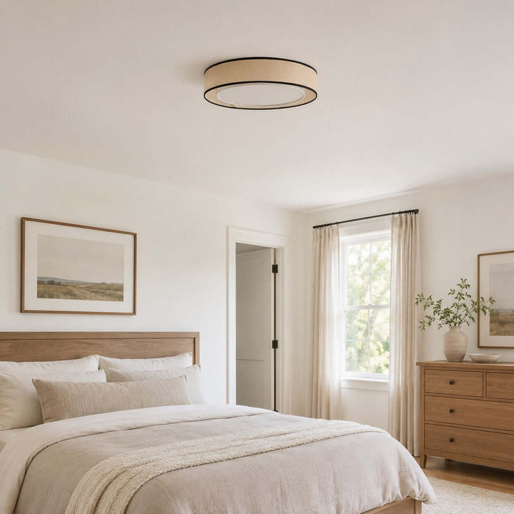 Aris Ceiling Lamp – Handcrafted Minimalist Fabric Ceiling Light | Vinlighting