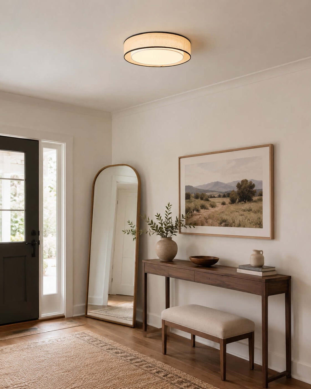 Aris Ceiling Lamp – Handcrafted Minimalist Fabric Ceiling Light | Vinlighting