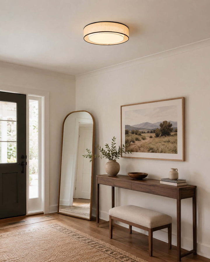 Aris Ceiling Lamp – Handcrafted Minimalist Fabric Ceiling Light | Vinlighting