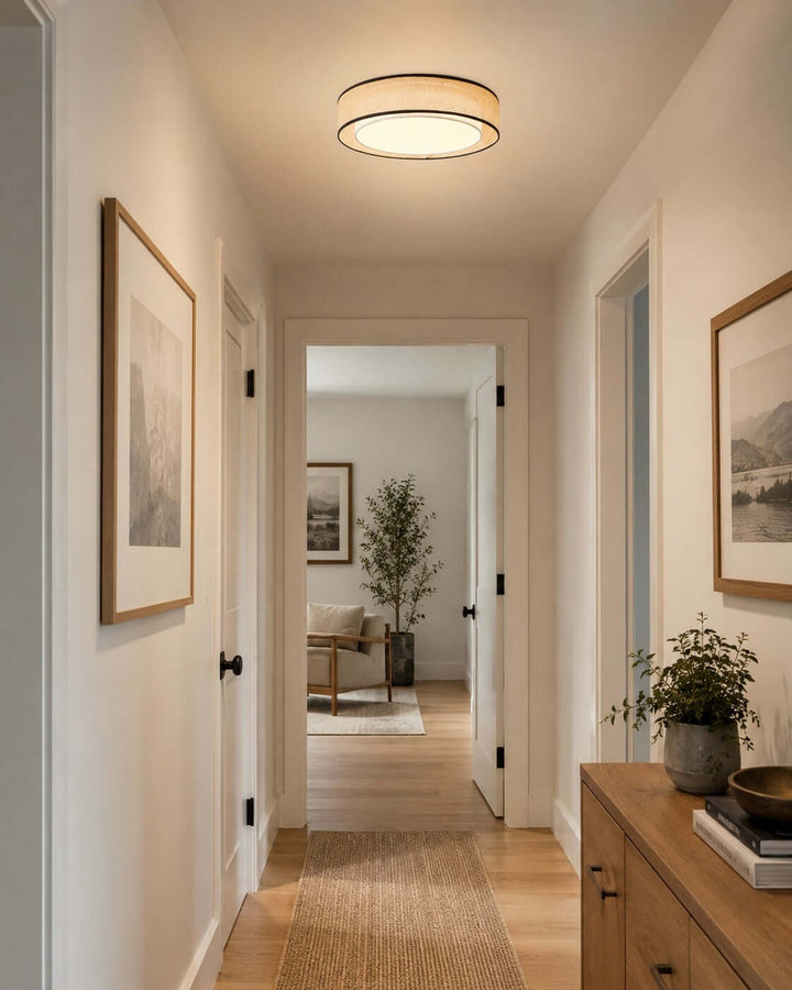 Aris Ceiling Lamp – Handcrafted Minimalist Fabric Ceiling Light | Vinlighting