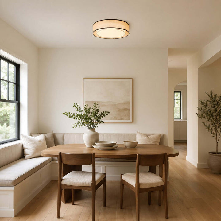 Aris Ceiling Lamp – Handcrafted Minimalist Fabric Ceiling Light | Vinlighting