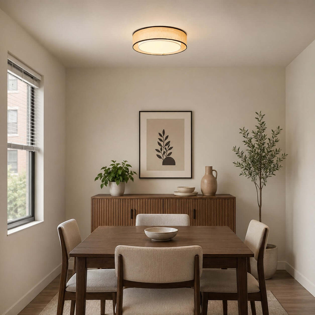 Aris Ceiling Lamp – Handcrafted Minimalist Fabric Ceiling Light | Vinlighting