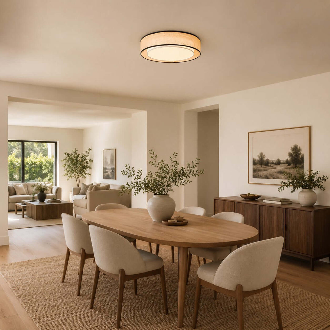 Aris Ceiling Lamp – Handcrafted Minimalist Fabric Ceiling Light | Vinlighting