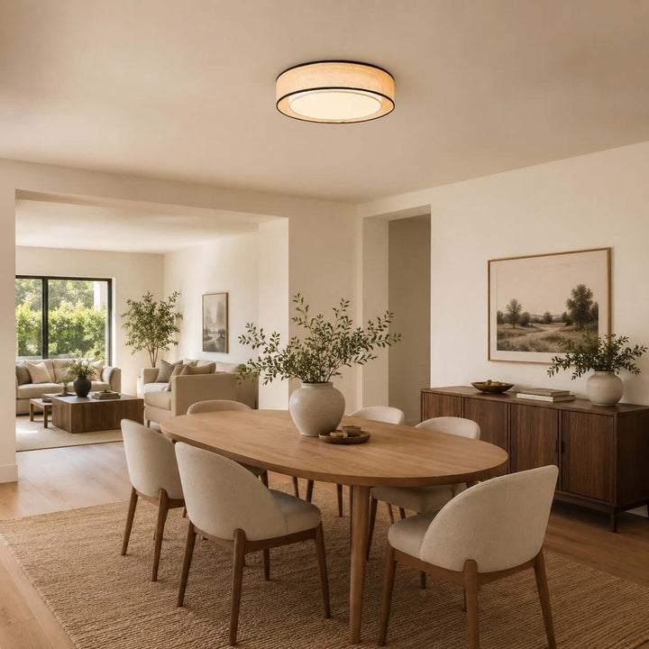 Aris Ceiling Lamp – Handcrafted Minimalist Fabric Ceiling Light | Vinlighting