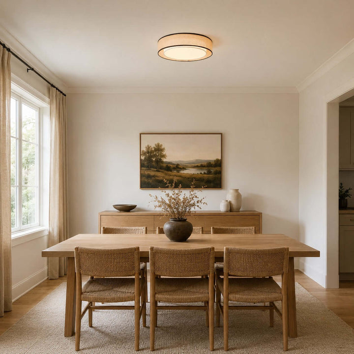 Aris Ceiling Lamp – Handcrafted Minimalist Fabric Ceiling Light | Vinlighting
