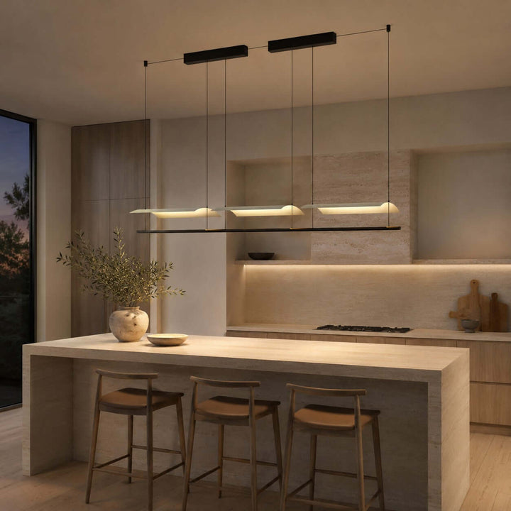 Liora Sheet LED Chandelier - Modern Creative Sheet Dining Light | Vinlighting