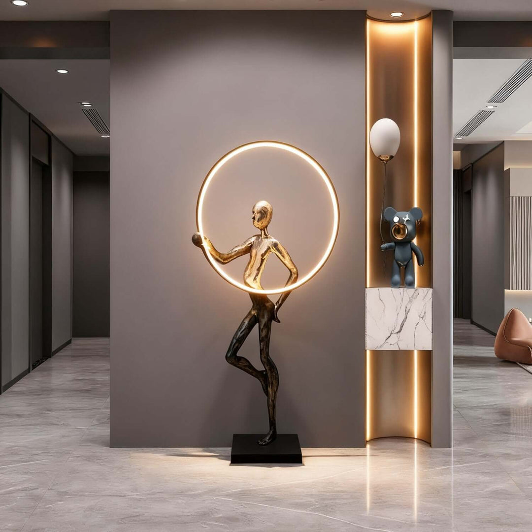 Lirzu Sculptural Floor Lamp – Decorative Artistic Floor Lamp