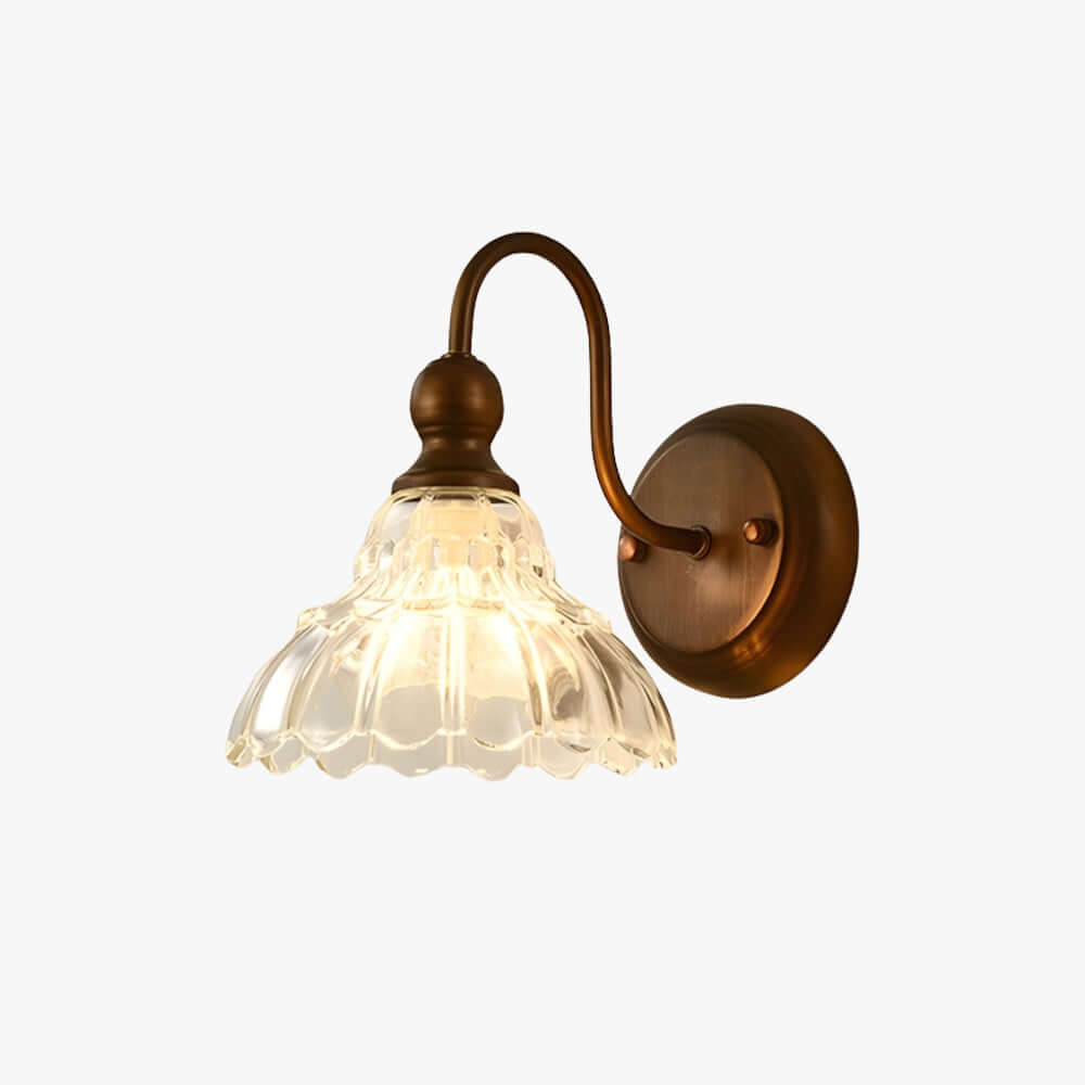 Livona Wall Light – French Glass Vintage Dining Room Lamp
