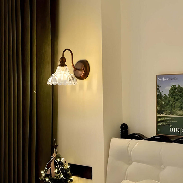 Livona Wall Light – French Glass Vintage Dining Room Lamp