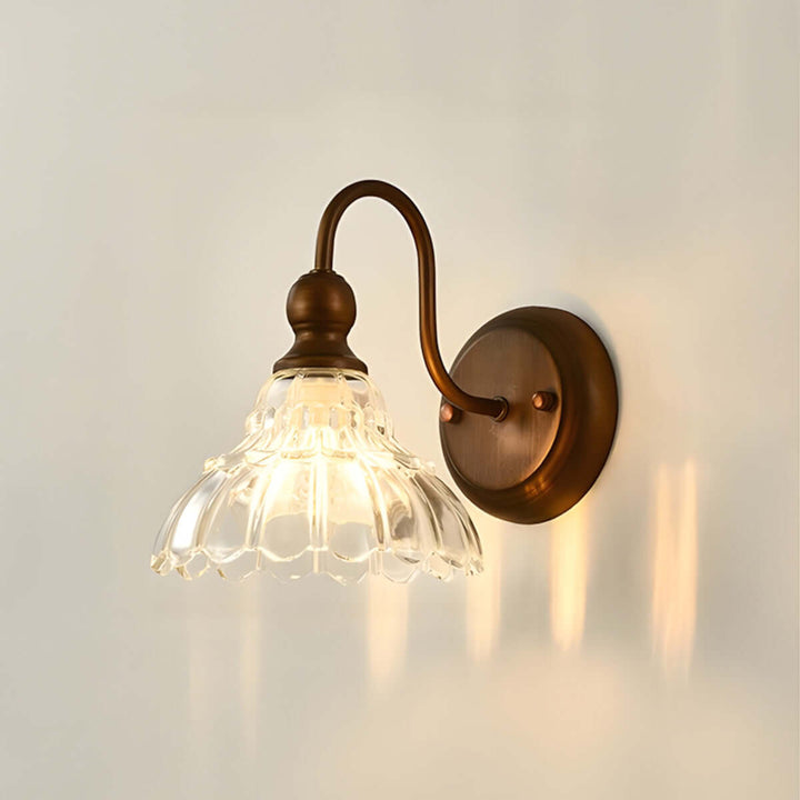 Livona Wall Light – French Glass Vintage Dining Room Lamp
