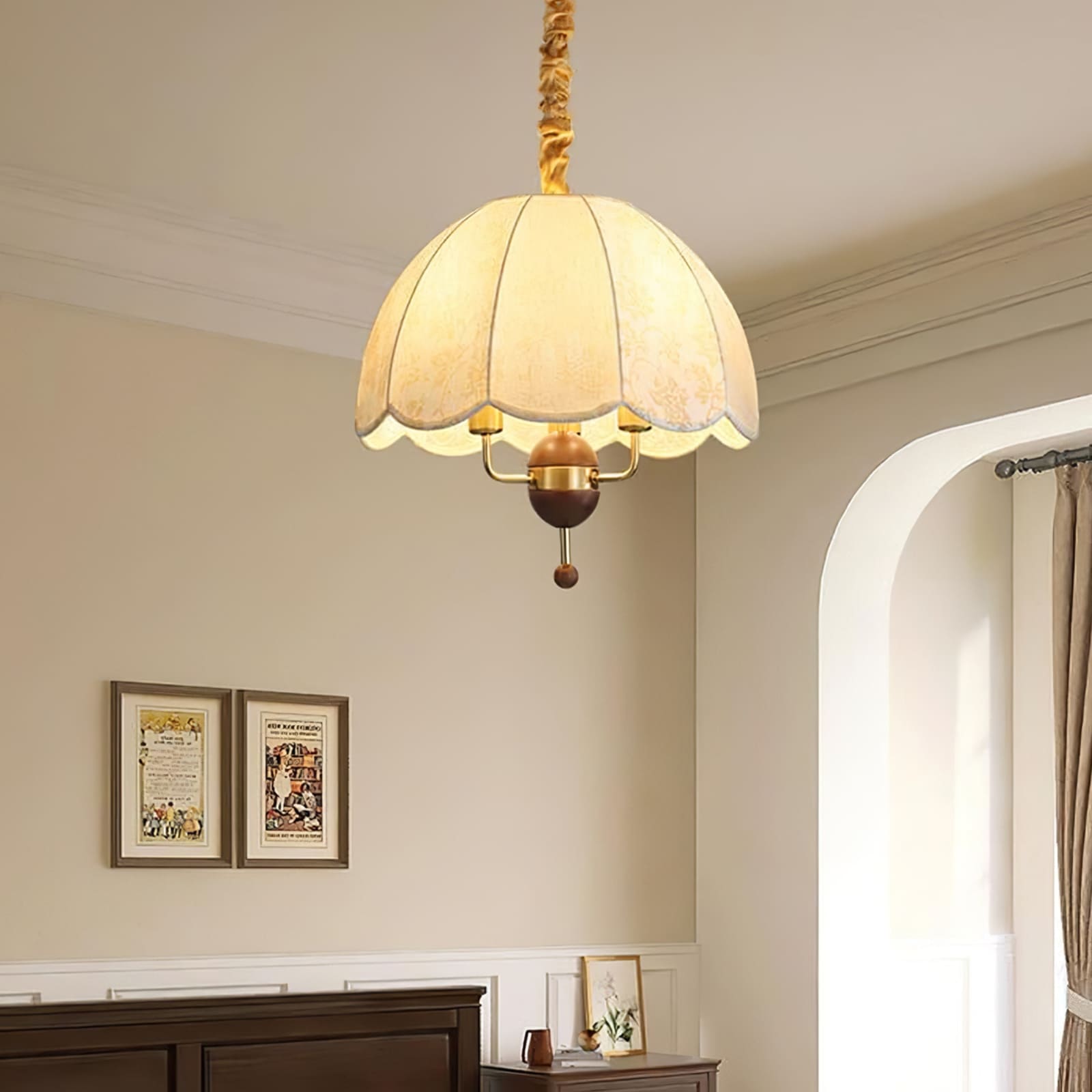 Lonlizi Fabric Pendant Light