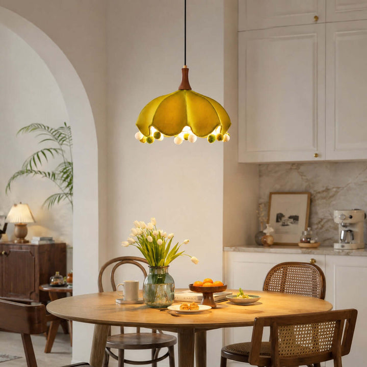 Looma Fabric Pendant Light for Dining Room and Kitchen Island