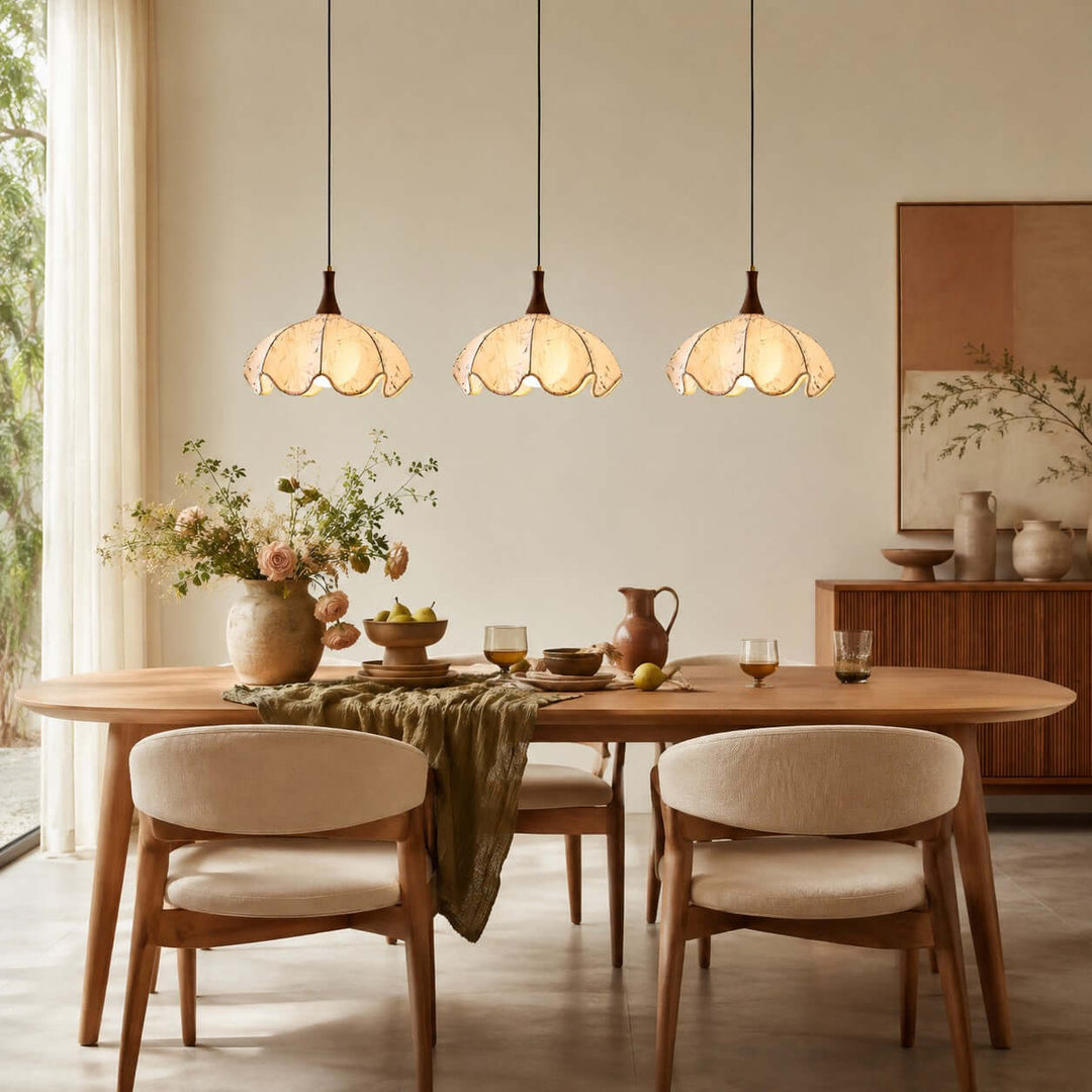 Looma Fabric Pendant Light for Dining Room and Kitchen Island