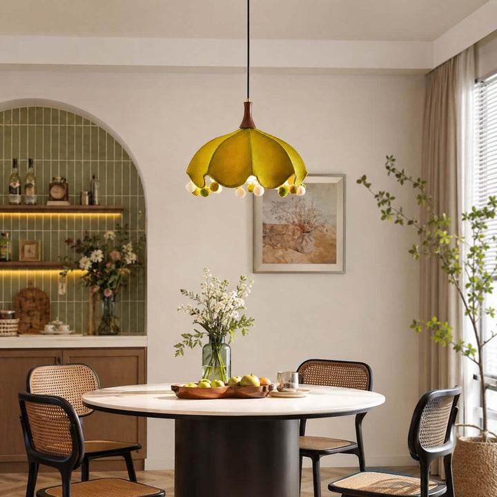 Looma Fabric Pendant Light for Dining Room and Kitchen Island