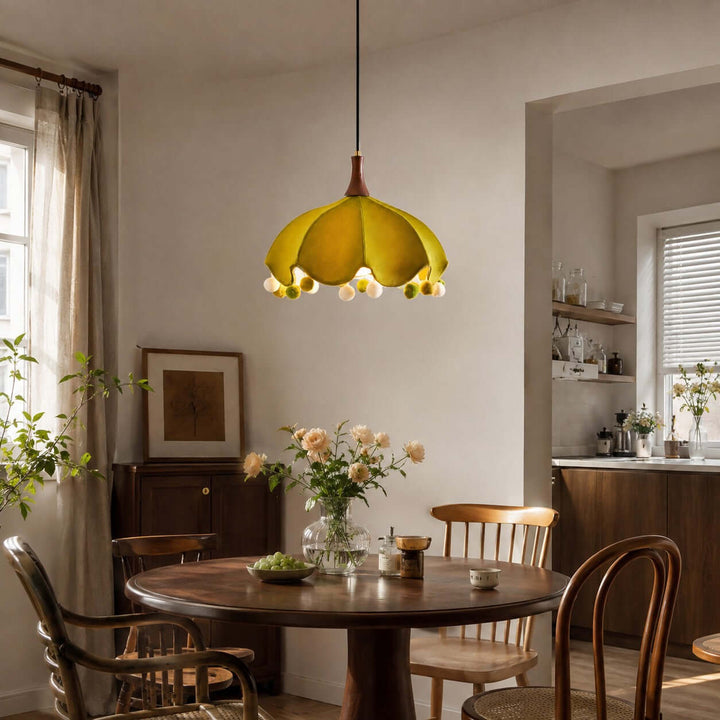 Looma Fabric Pendant Light for Dining Room and Kitchen Island