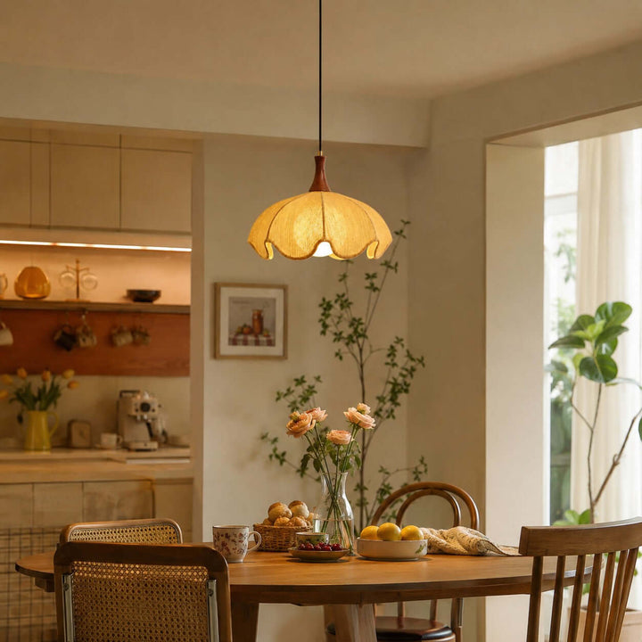Looma Fabric Pendant Light for Dining Room and Kitchen Island