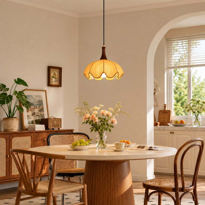 Looma Fabric Pendant Light for Dining Room and Kitchen Island