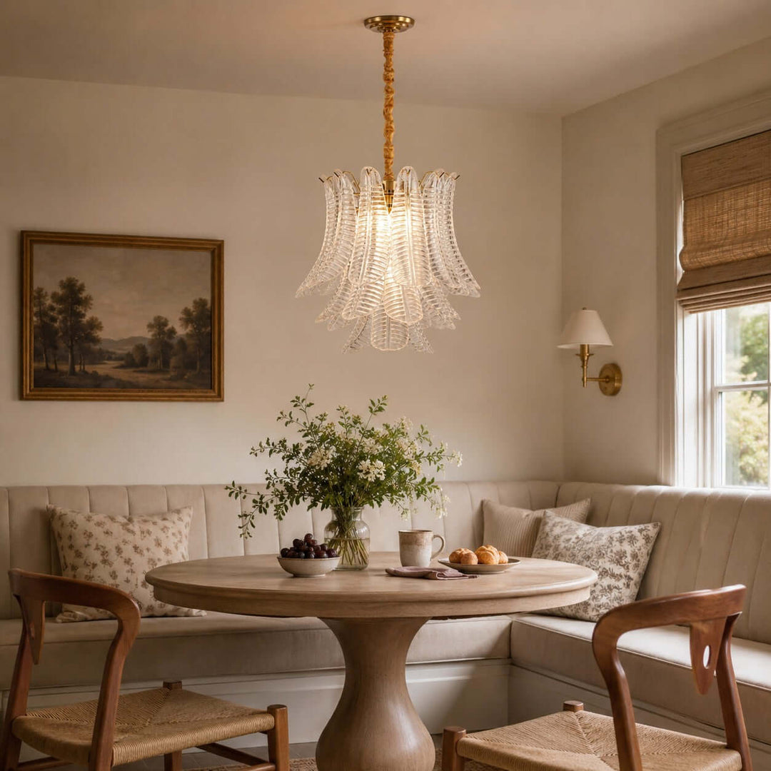 Loravia Chandelier | Modern Glass Chandelier for Living Room