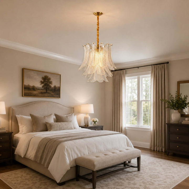 Loravia Chandelier | Modern Glass Chandelier for Living Room